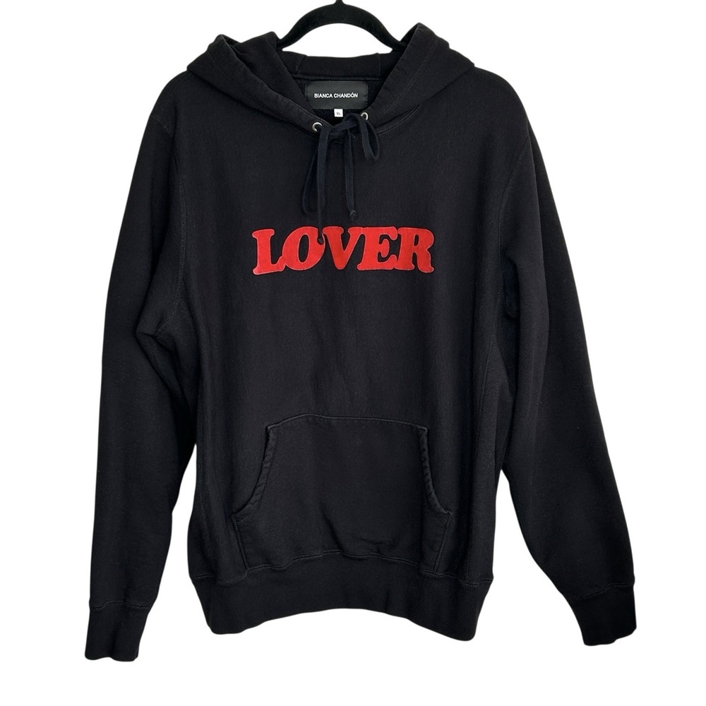 Bianca‎ Chandon Lover Hoodie XL Streetwear Oversize Skater Canada Black Red Goth